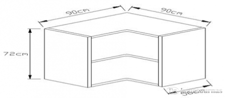 Κουτί βάσης γωνιακό 900x900